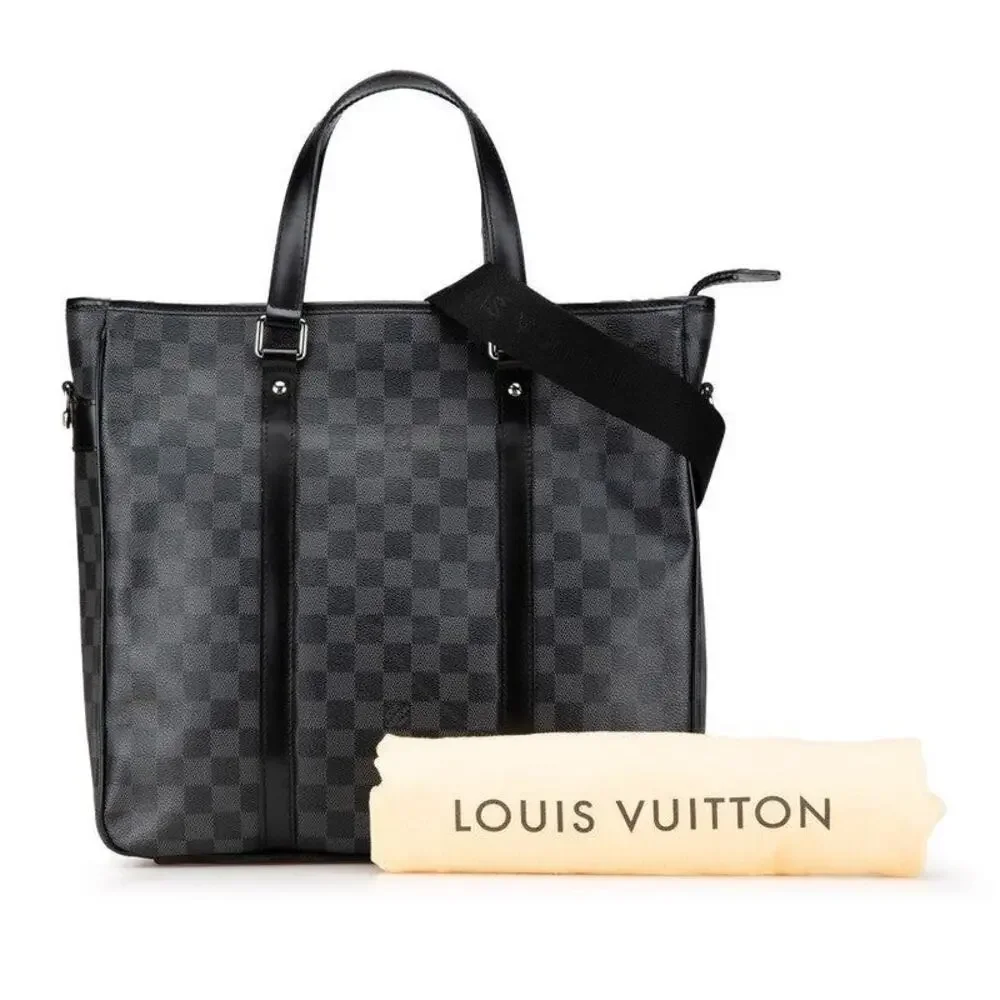 Louis Vuitton Damier Graphite Tadao PM Handbag Black